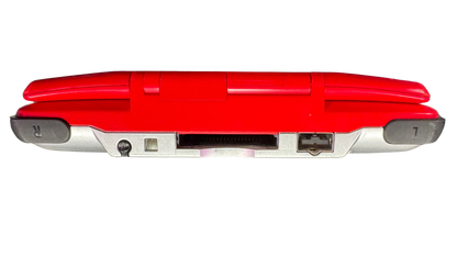 Nintendo DS Mario Kart Red Handheld Console Scratch and Scuff Condition featuring classic Nintendo DS dual screen design red Mario Kart themed exterior portable gaming system touchscreen controls Nintendo handheld gaming hardware collectible console design and retro gaming collection appeal back