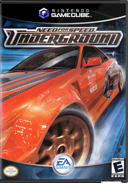Need for Speed: Underground cover art for Nintendo GameCube (GC) street racing video game
