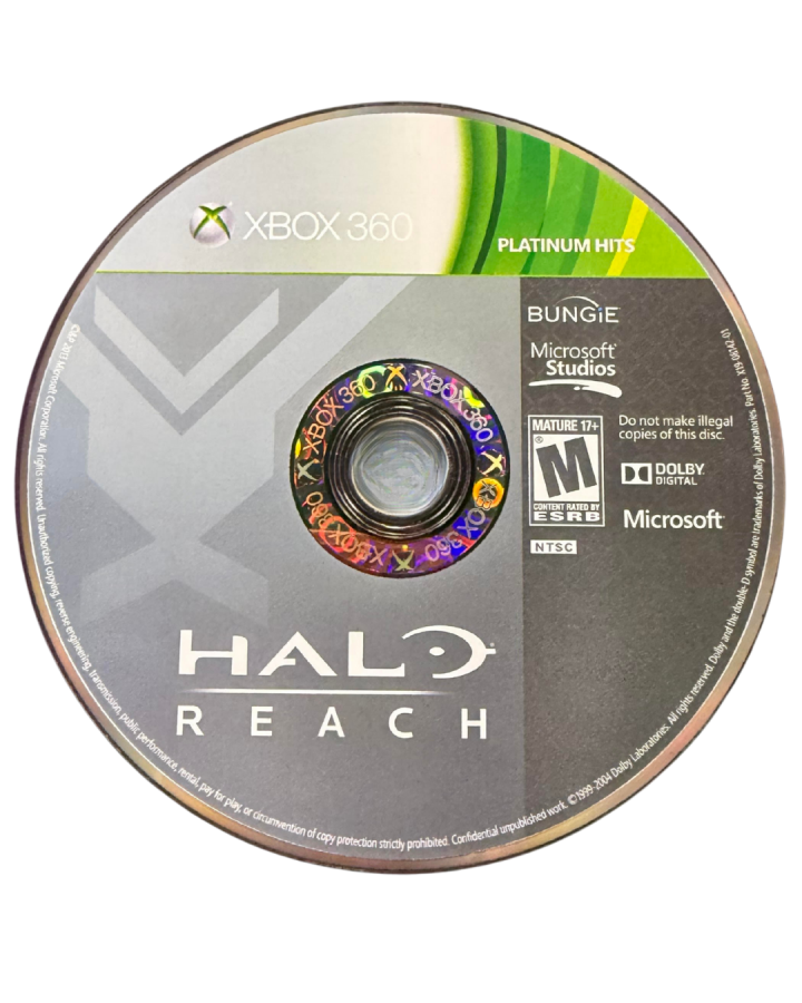 Halo: Reach [Platinum Hits] disc art for Xbox 360 (X360) sci-fi first-person shooter video game