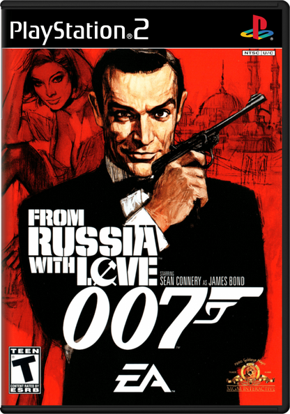 007 From Russia With Love PS2 PlayStation 2 third person shooter action espionage game James Bond stealth combat gadget gameplay retro video game cover art
