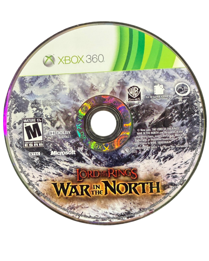 The Lord of the Rings: War in the North for Xbox 360 action RPG video game featuring cooperative gameplay epic Middle‑earth quests hack and slash combat and immersive fantasy adventure experience disc