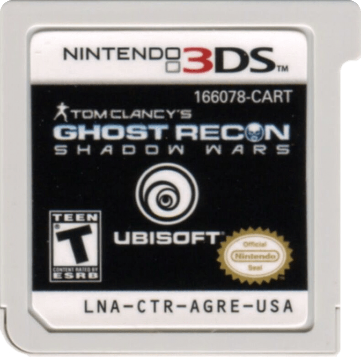 Tom Clancys Ghost Recon Shadow Wars Nintendo 3DS video game featuring tactical turn based strategy gameplay squad based combat military missions and Ubisoft handheld strategy title cartridge