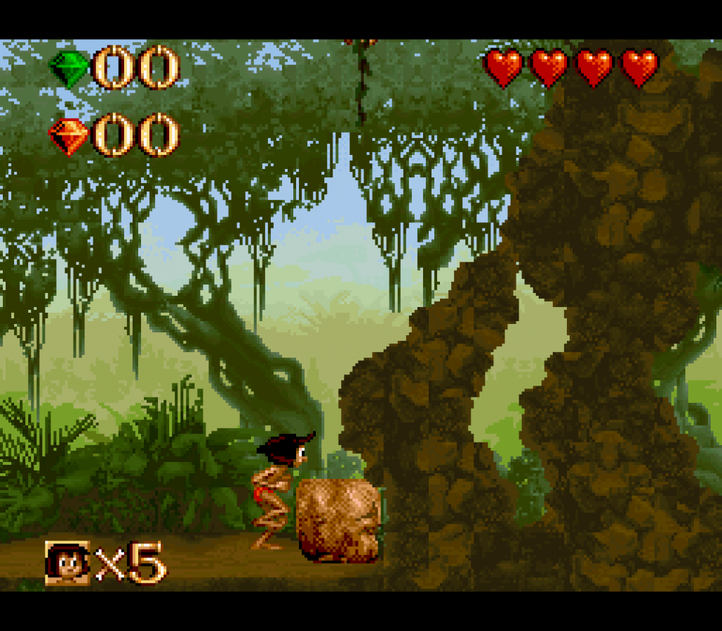Disney's The Jungle Book gameplay image for Super Nintendo Entertainment System (SNES) retro video game