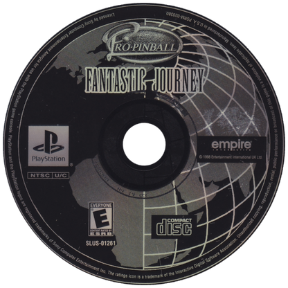 Pro Pinball: Fantastic Journey disc art for PlayStation 1 (PS1) arcade video game 