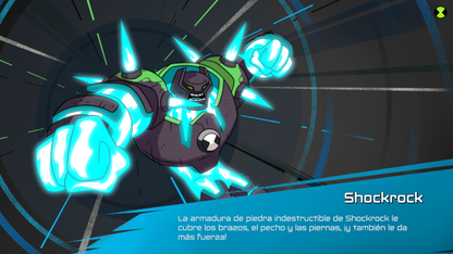 Ben 10: Power Trip PAL Nintendo Switch game featuring open-world action adventure gameplay based on the Ben 10 series screenshot