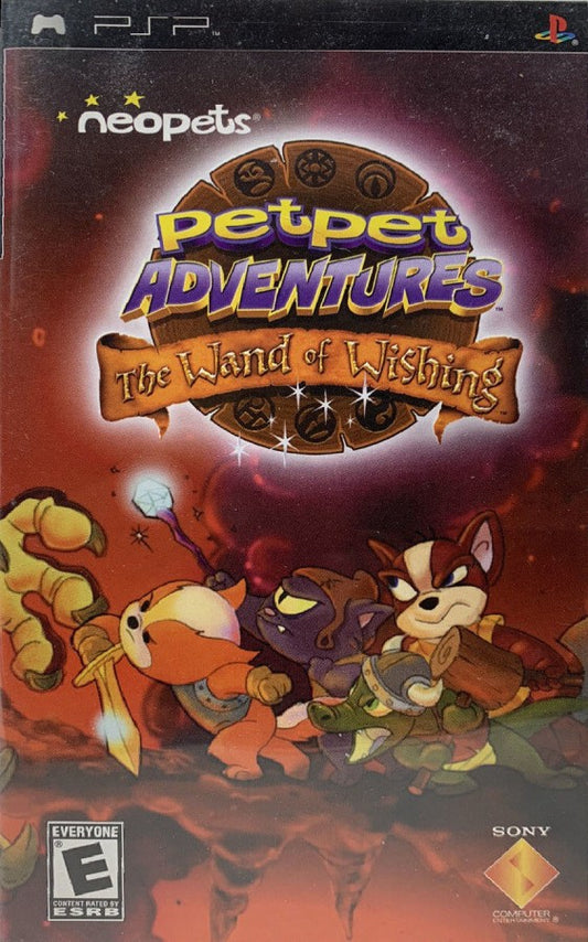 Neopets: Petpet Adventures – The Wand of Wishing cover art for PlayStation Portable (PSP) action-adventure game
