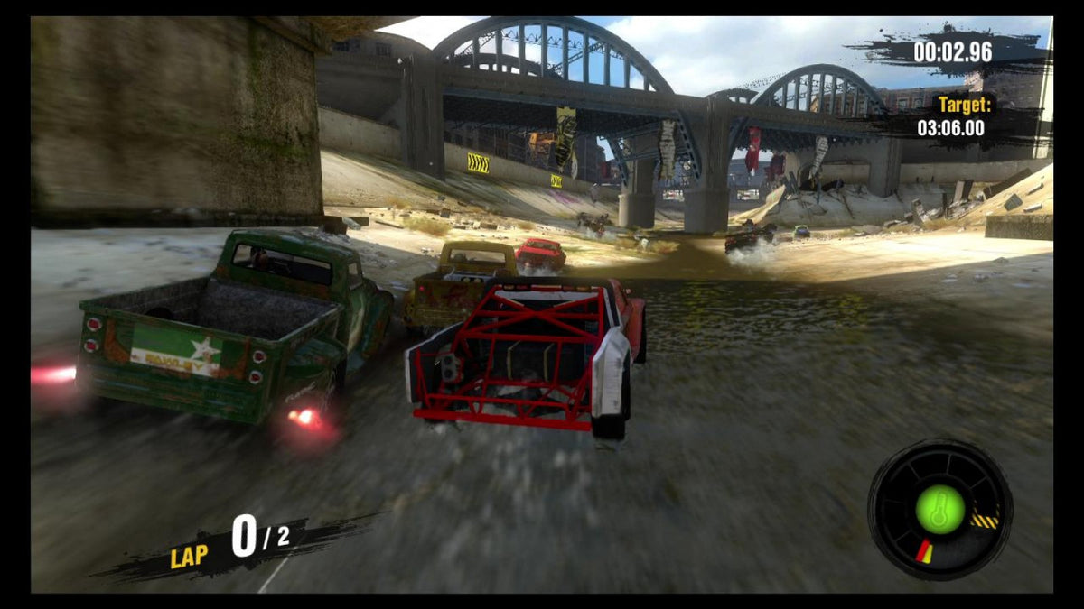 MotorStorm Apocalypse PlayStation 3 PS3 off-road racing video game featuring high-speed motorcycle and vehicle racing extreme tracks dangerous environments massive crashes destruction shortcuts powerful vehicles intense competition and classic PlayStation 3 PS3 gameplay collectible gaming appeal gameplay