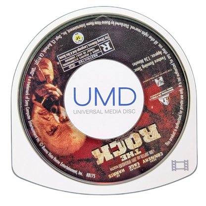 The Rock [PSP Movie] for PlayStation Portable (PSP) at Gamers INC, featuring the high-octane Michael Bay action blockbuster on Universal Media Disc (UMD) Video, where you follow a chemical weapons expert and a former SAS operative as they infiltrate Alcatraz to stop a rogue general—delivering explosive, cinematic entertainment optimized for the PSP’s vibrant handheld screen disc cartridge UMD