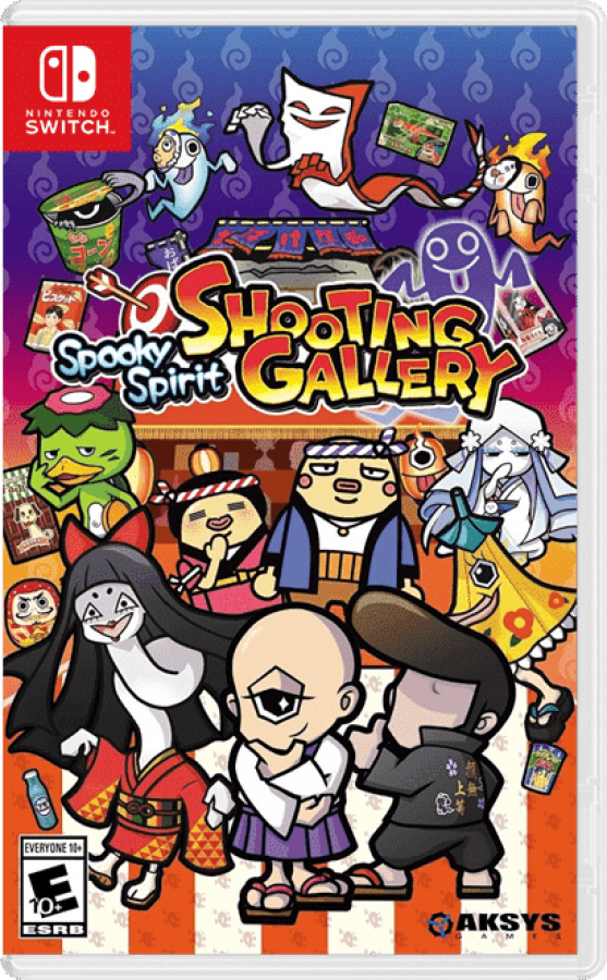 Spooky Spirit Shooting Gallery Nintendo Switch light gun gallery game Japanese folklore spirits shooting minigames cover art
