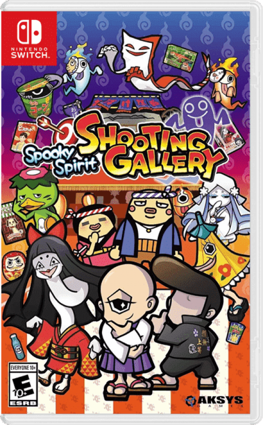 Spooky Spirit Shooting Gallery Nintendo Switch light gun gallery game Japanese folklore spirits shooting minigames cover art