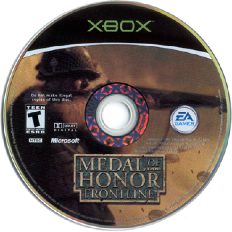 Medal of Honor: Frontline disc for Xbox (XBOX) video game