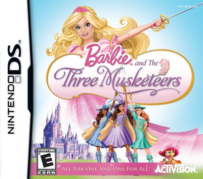 Barbie and the Three Musketeers – Nintendo DS: Join Barbie on a swashbuckling adventure as she trains to become a musketeer and saves the kingdom with courage and style front cover