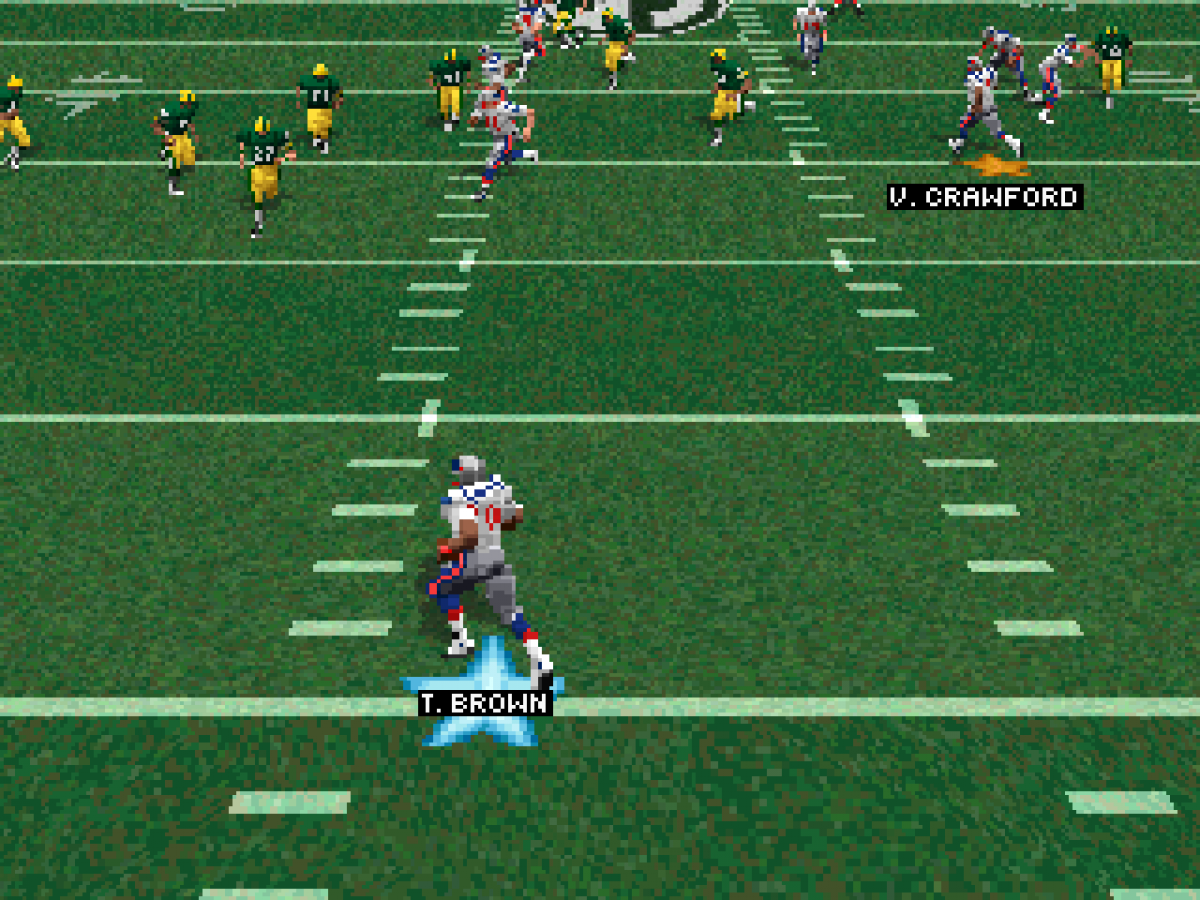 Madden NFL 98 PlayStation 1 PS1 video game, American football sports simulation, classic Madden gameplay, franchise and multiplayer modes, console title gameplay screenshot