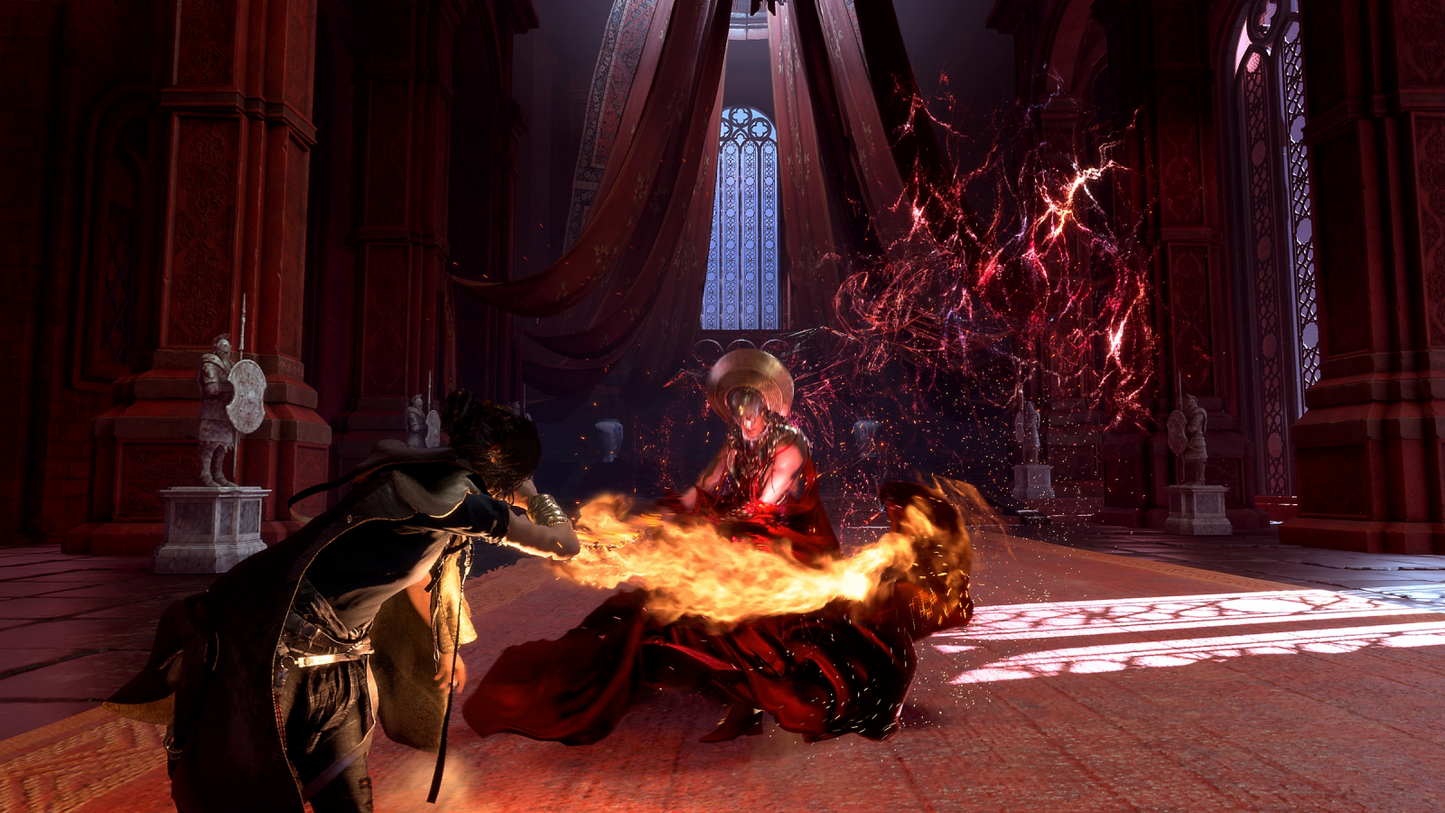 Forspoken for PlayStation 5 action RPG featuring magical parkour combat open world exploration in Athia and story driven fantasy adventure gameplay