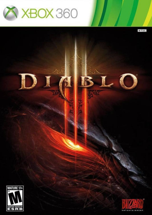 Diablo III cover art for Xbox 360 (X360) video game
