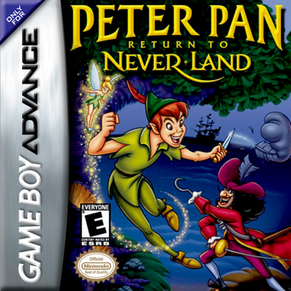 Game Boy Advance Peter Pan Return to Neverland adventure game cover art