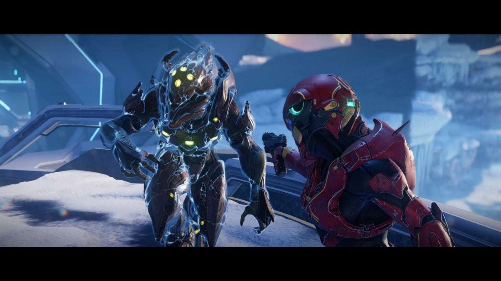 Halo 5: Guardians gameplay for Xbox One (XONE) sci-fi first-person shooter video game