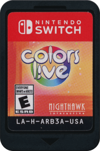 Colors Live with stylus included cartridge for Nintendo Switch NS video game