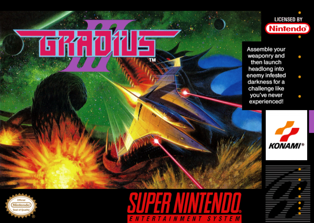 Gradius III cover art for Super Nintendo Entertainment System (SNES) video game