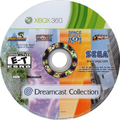 Dreamcast Collection disc for Xbox 360 (X360) compilation video game