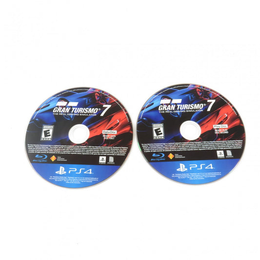 Gran Turismo 7 disc cover art for PlayStation 4 video game. 