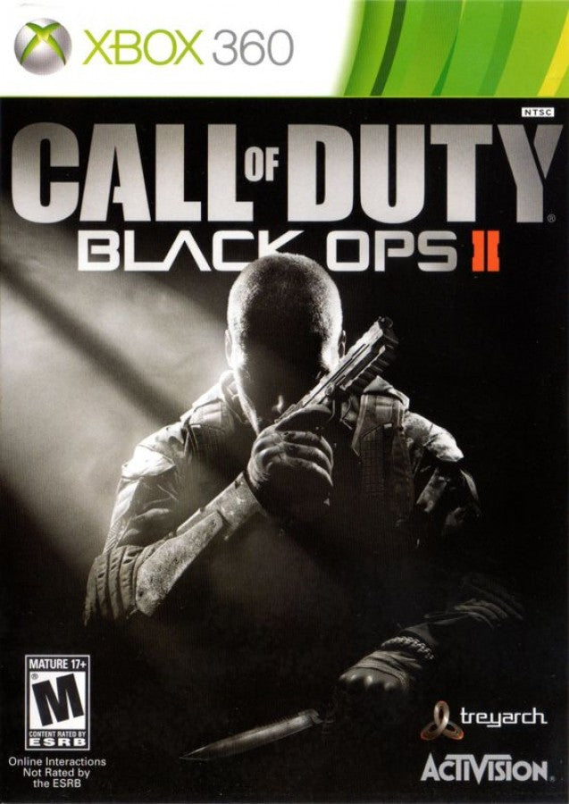 Call of Duty: Black Ops II cover art for Xbox 360 (X360) first-person shooter video game