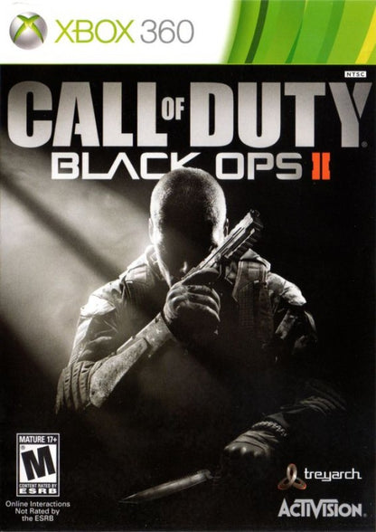 Call of Duty: Black Ops II cover art for Xbox 360 (X360) first-person shooter video game