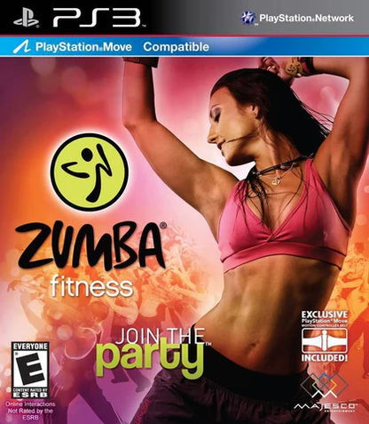 Zumba Fitness: Join the Party PS3 dance fitness video game cover art.