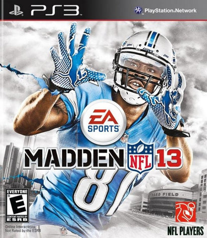Madden NFL 13 cover art for PlayStation 3 (PS3) video game
