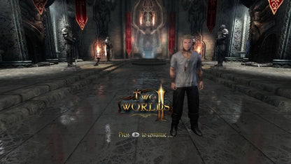 Two Worlds II start screen for Xbox 360 (X360) fantasy role-playing video game