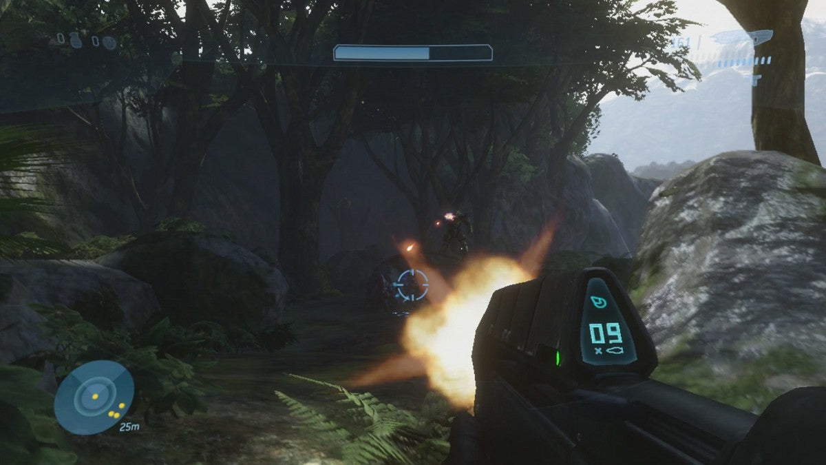 Halo 3 gameplay for Xbox 360 (X360) sci-fi first-person shooter video game