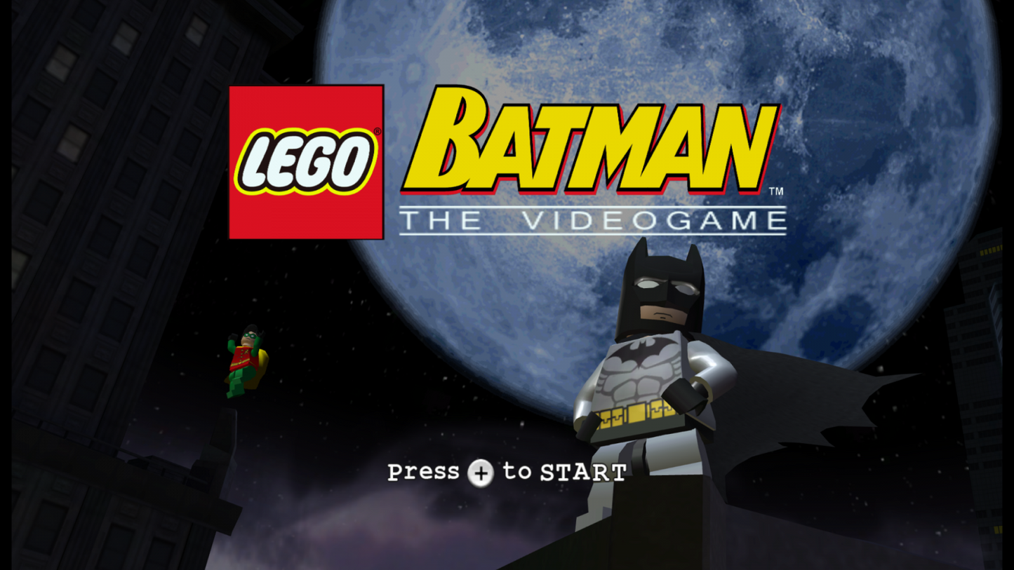 LEGO Batman: The Videogame – Nintendo Wii (Wii) action-adventure superhero platformer video game title screen