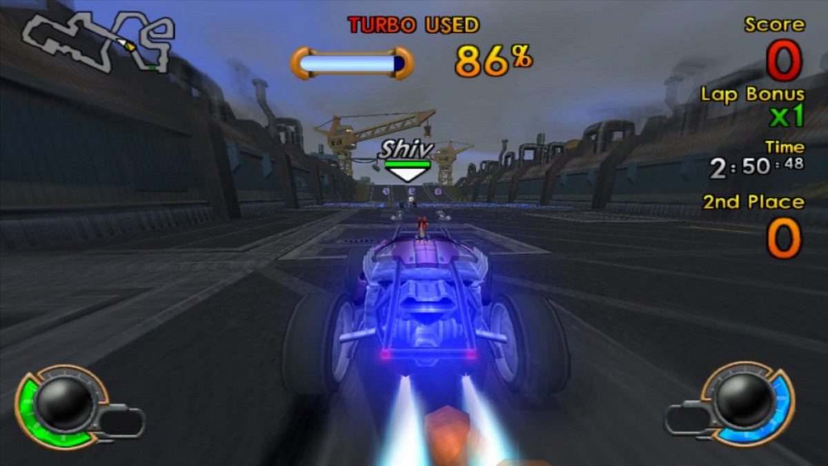 Jak X: Combat Racing PlayStation 2 PS2 video game, action racing, vehicular combat, multiplayer and story modes, platformer franchise spin-off title gameplay