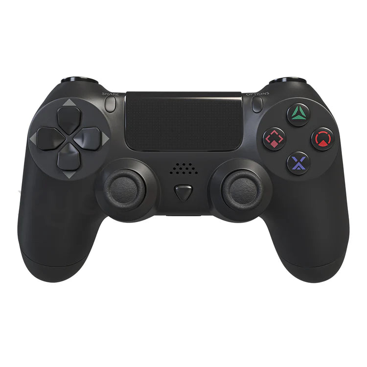 XYAB brand 1-to-1 third-party wireless controller for PlayStation 4 featuring analog sticks, action buttons, shoulder buttons, and ergonomic design