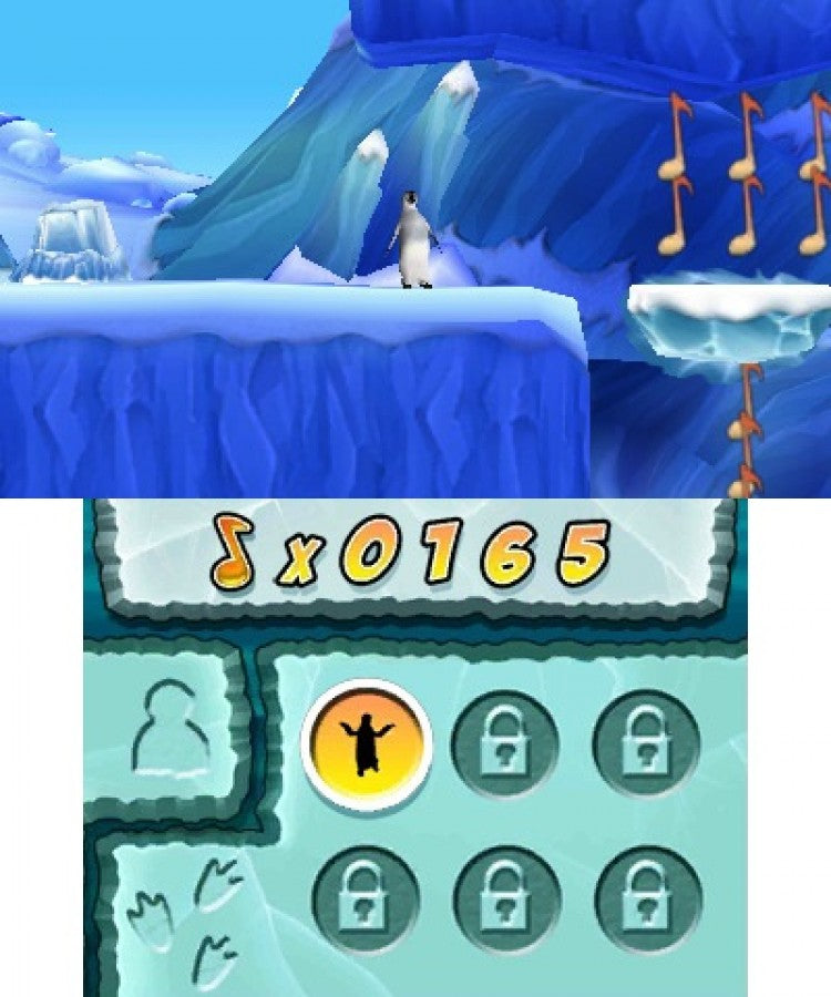 Happy Feet Two gameplay for Nintendo 3DS (3DS) musical adventure video game