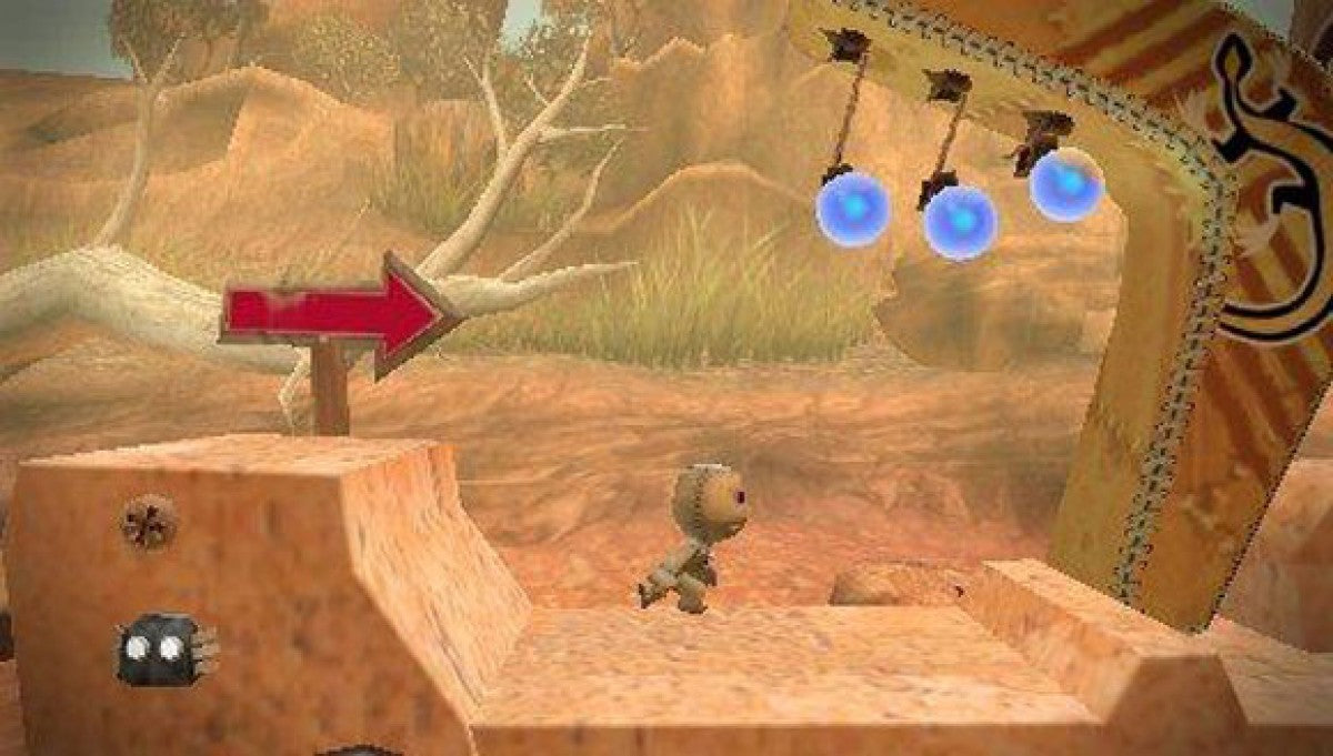 Little Big Planet PAL Import PlayStation Portable PSP gameplay for retro video game enthusiasts featuring creative platforming gameplay user generated style level design physics based puzzle solving sackboy character customization colorful handcrafted world aesthetic and portable handheld imaginative gaming experience and collectible gaming appeal