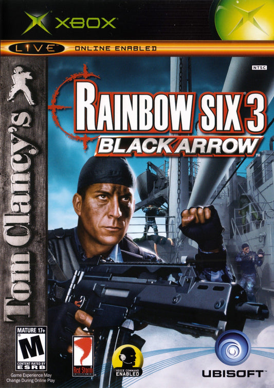 Tom Clancys Rainbow Six 3 Black Arrow Xbox tactical shooter first-person shooter game team-based counter-terrorism missions and online multiplayer combat front cover