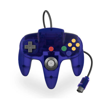 XYAB brand Galactic Grape Nintendo 64 controller wired gaming accessory