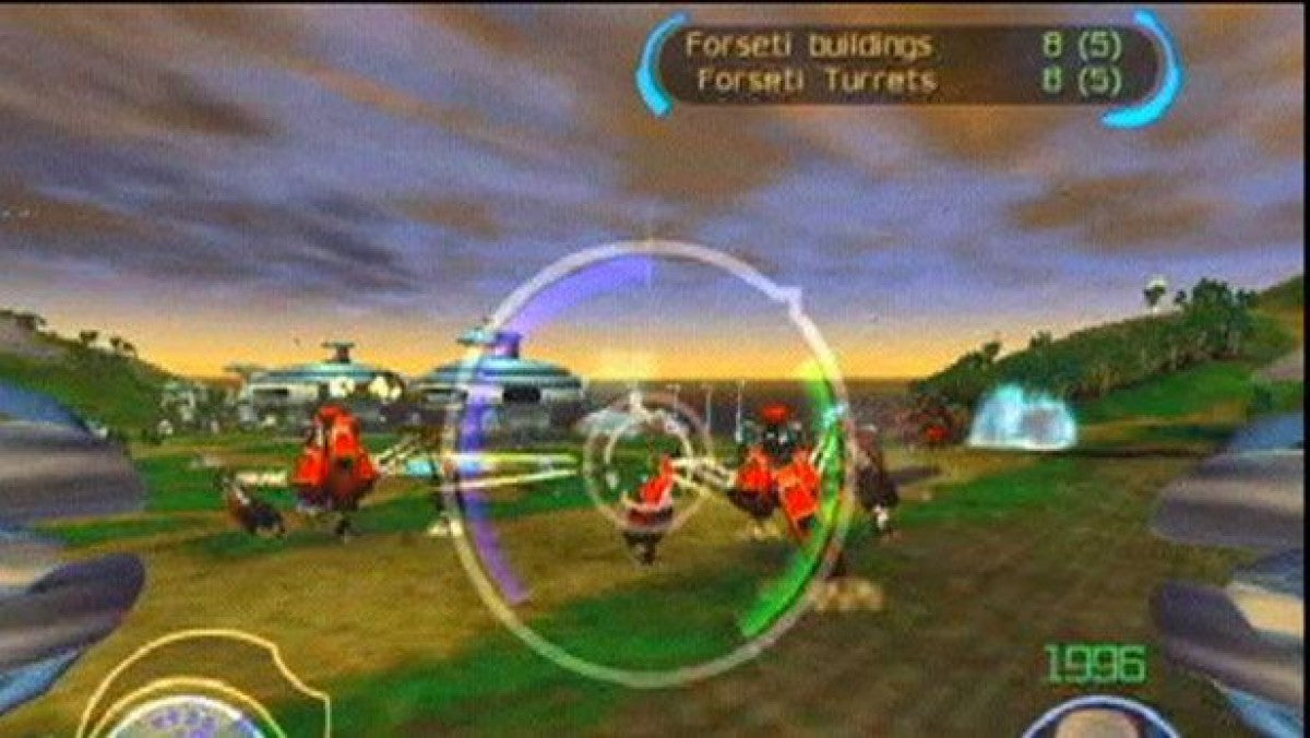 Battle Engine Aquila PlayStation 2 retro video game vehicular combat shooter gameplay (2003)