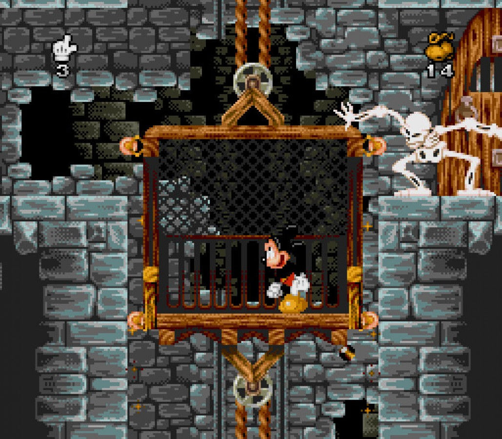 Mickey Mania The Timeless Adventures of Mickey Mouse Sega Genesis video game, action platformer, Disney cartoon-based gameplay, retro console title gameplay