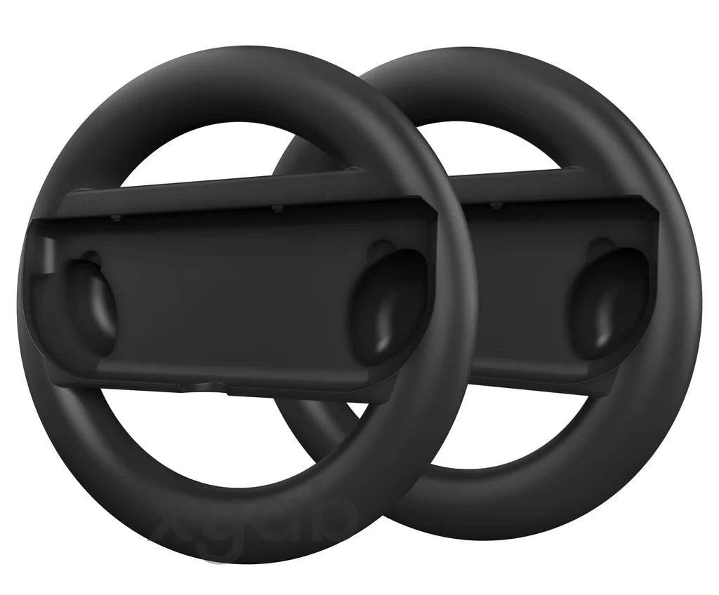2 Pack Steering Wheel accessory for Nintendo Switch racing games compatible with Joy-Con controllers handheld racing wheel grips motion controls 
