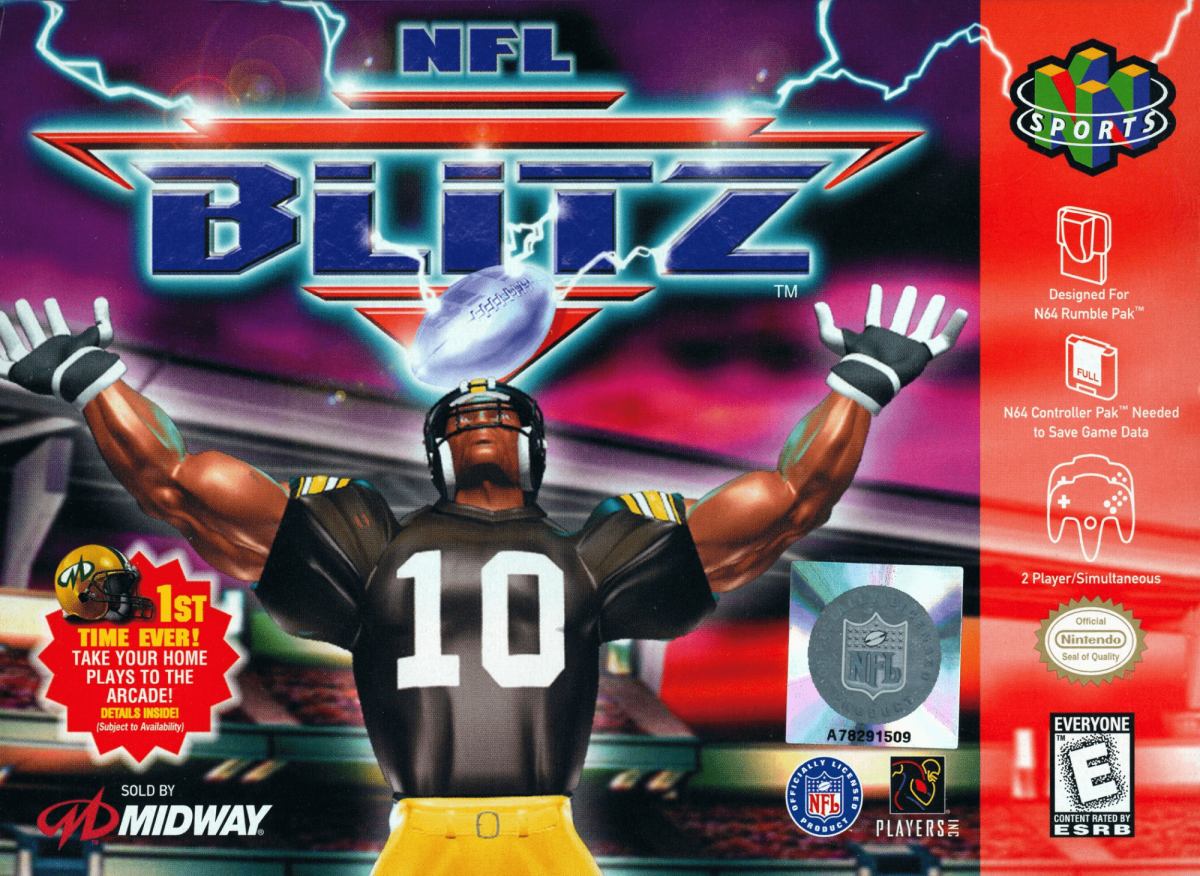 NFL Blitz cover art for Nintendo 64 (N64) video game