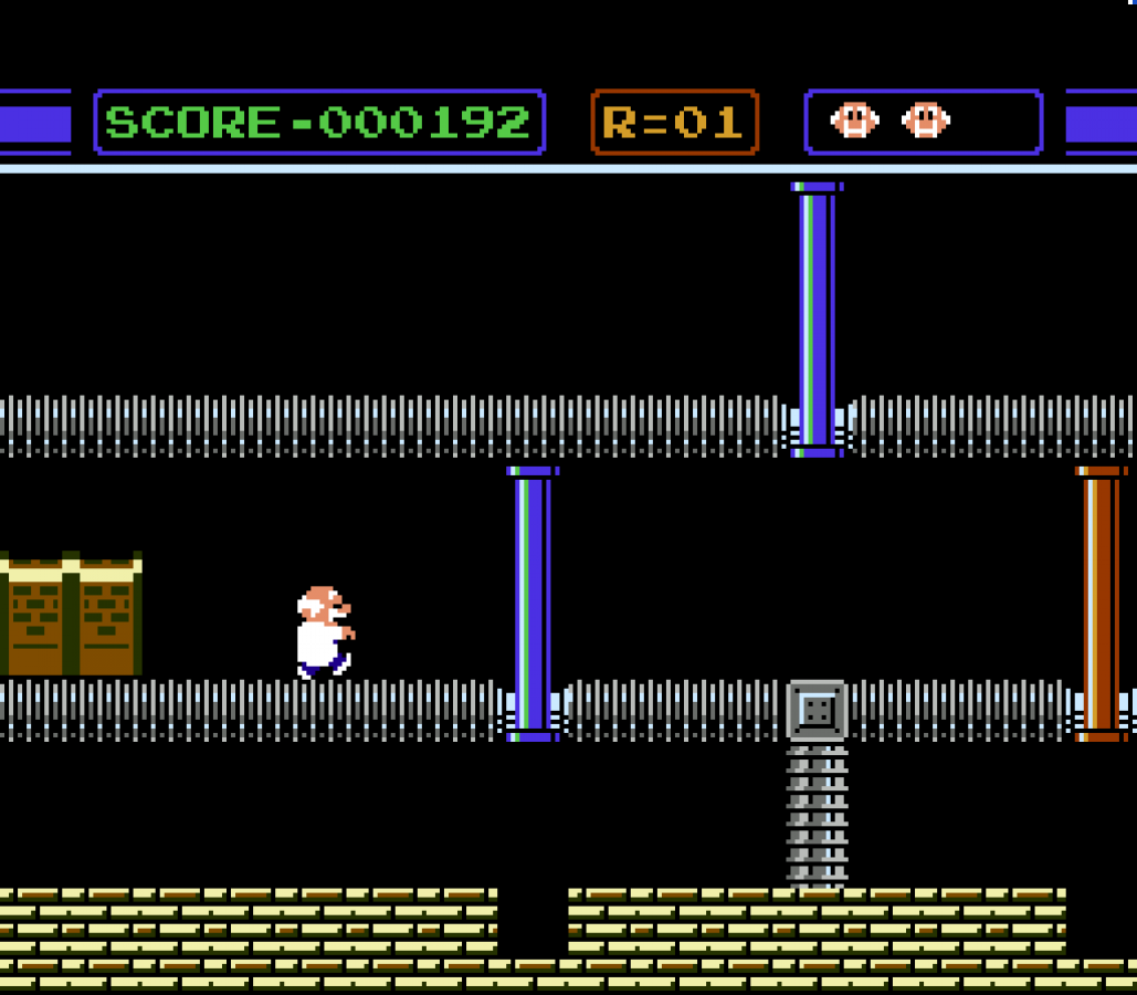 Gyromite 5 Screw Nintendo Entertainment System NES for action puzzle video game fans featuring Professor Hector and R.O.B. robot compatibility platforming gameplay color coded pillar puzzles classic Nintendo entertainment early NES release 5 screw cartridge collectible retro gaming appeal gameplay