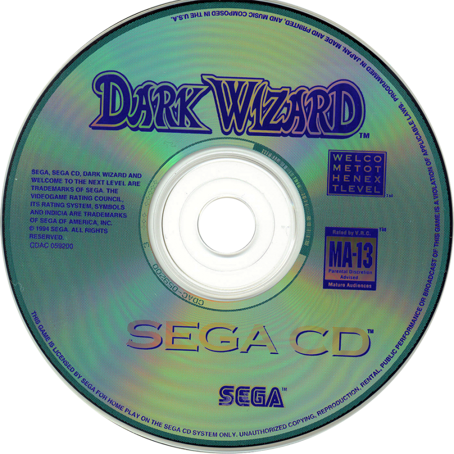 Dark Wizard Sega CD strategy RPG tactical combat fantasy kingdom warfare turn based battles multiple campaigns character classes magic spells grid based strategy Sega CD exclusive Working Designs localization retro gaming Sega CD software video game title disc