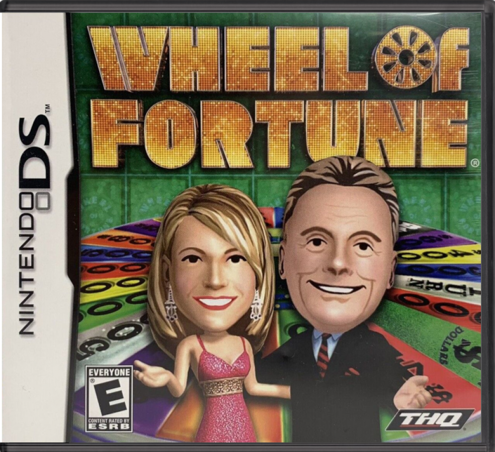 Wheel of Fortune for Nintendo DS with classic TV game show puzzle-solving theme front cover