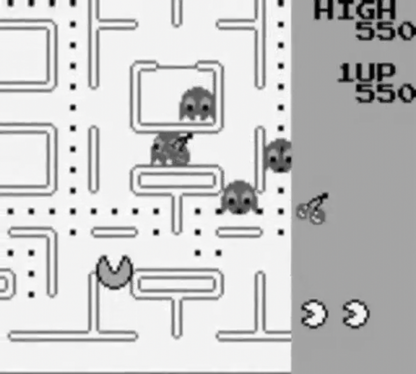 Pac-Man gameplay for Game Boy (GB) video game