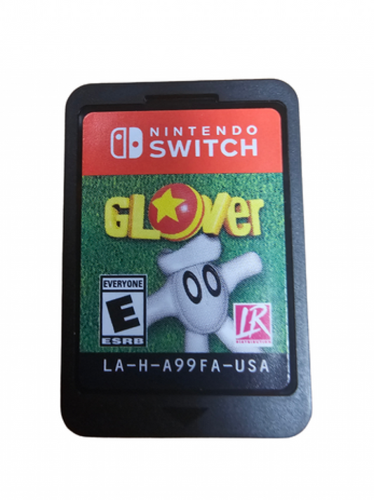 Glover Nintendo Switch NS for 3D platforming video game fans featuring glove based gameplay colorful worlds puzzle solving ball manipulation platforming challenges collectible items creative level design and classic adventure gameplay collectible gaming appeal cartridge