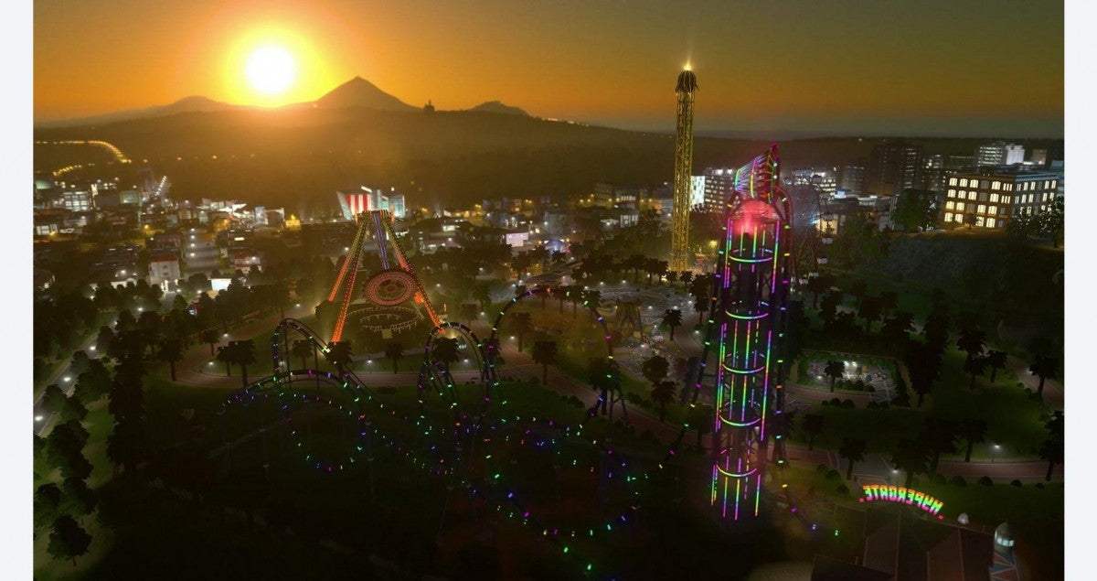 Cities: Skylines Parklife Edition – Xbox One (XONE) gameplay art for city-building simulation game with park management expansion