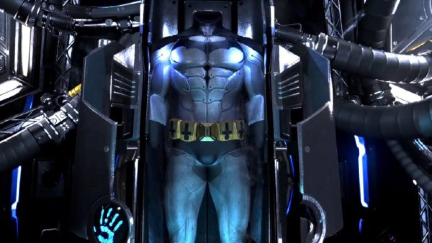 Batman Arkham VR for PlayStation 4, gameplay for a virtual reality action-adventure video game with detective gameplay, immersive exploration, puzzle-solving, and Batman-themed mystery