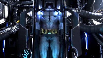 Batman Arkham VR for PlayStation 4, gameplay for a virtual reality action-adventure video game with detective gameplay, immersive exploration, puzzle-solving, and Batman-themed mystery